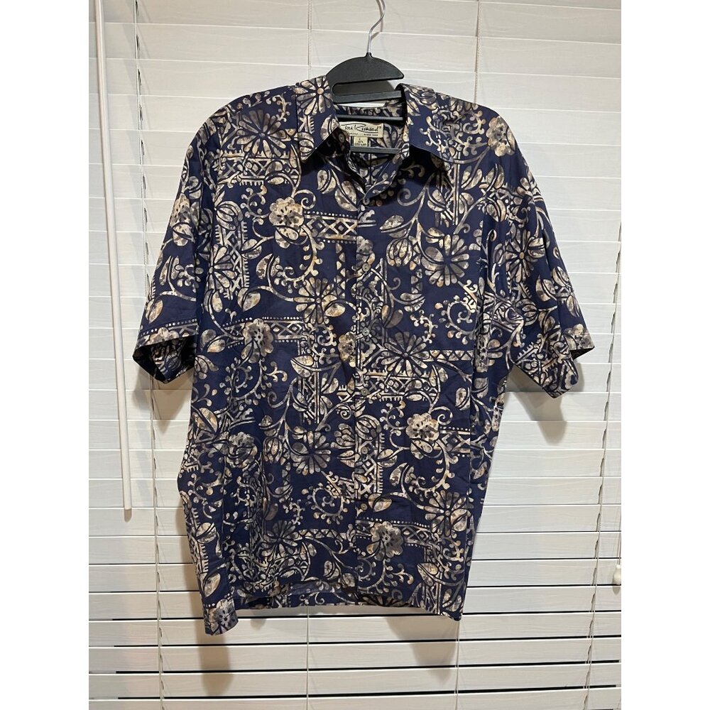 Tori Richard Patina Short Sleeve Button Up Shirt -‎ Size L